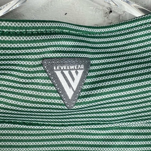 LEVELWEAR Direct Mid-weight Golf Stripe 1/4 Zip Long Sleeve Shirt Men's 2XL - Picture 6 of 7